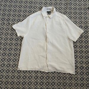 Ted-baker Men's White and Cream Shirt